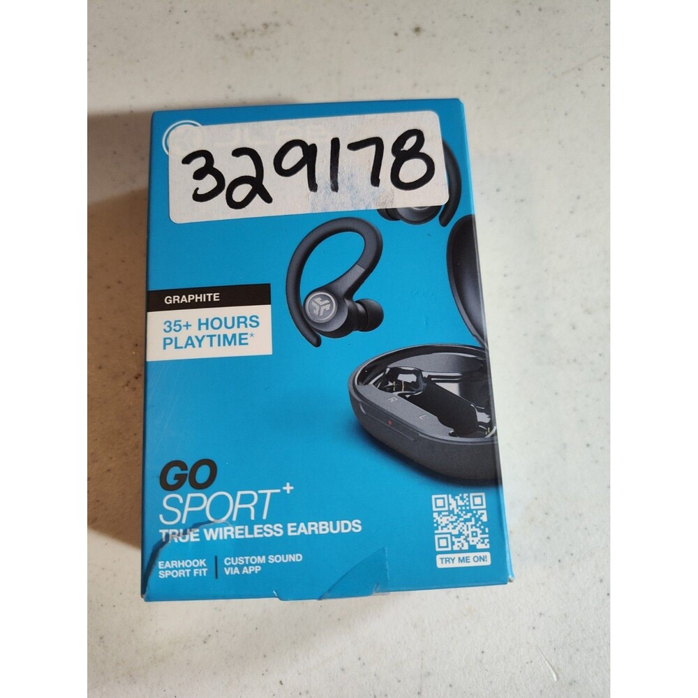 JLab Go Air Sport True Wireless Bluetooth Earbuds w/Charg Case - Graphite 1152